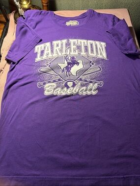 Baseball Purple Graphic Tee - Men's Short Sleeve Shirt